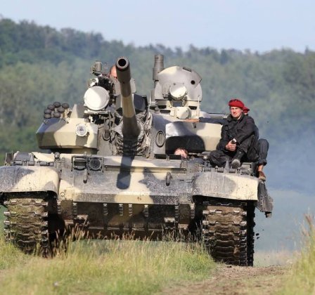 Řízení bojového tanku T55