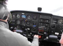 Privátní let pilotem letadla na zkoušku