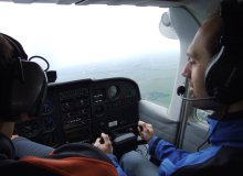 Privátní let pilotem letadla na zkoušku