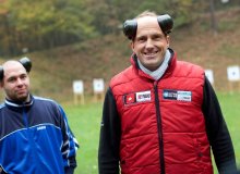 Střelba na venkovní střelnici Milovice