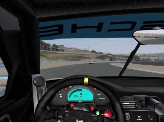 Závodní simulátor Brno porsche cockpit