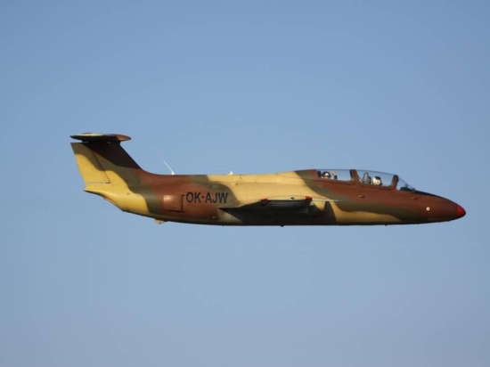 Let stíhačkou L-29 Delfín Brno