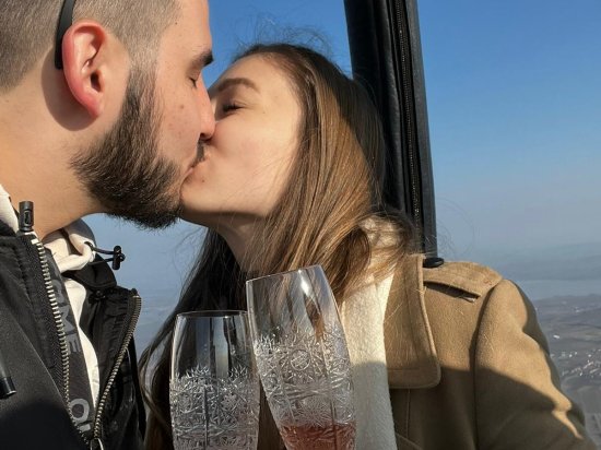 Žádost o ruku v balónu
